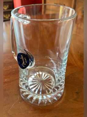 BenShot Guitar Pick Glass Beer Mug w Genuine FENDER Heavy Guitar Pick Embedded